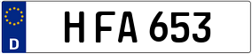 Trailer License Plate